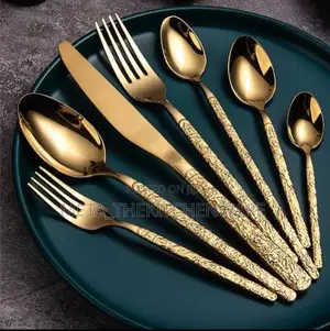 Gold Cutlery Stainless Steel 24in1