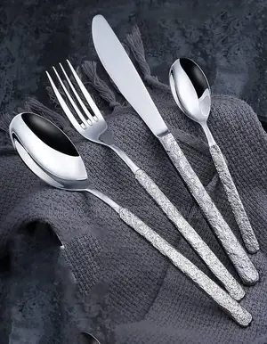 Silver Cutlery Stainless Steel 24in1