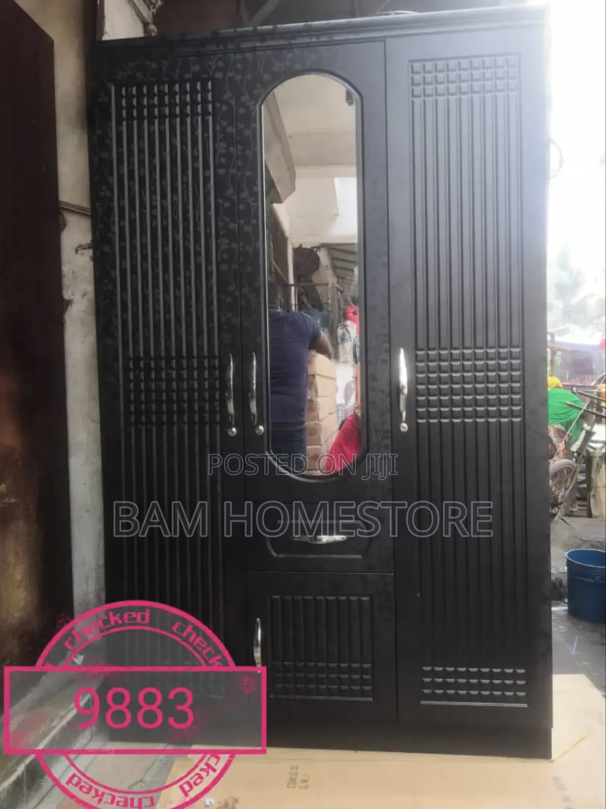 Collapsible Wadrobe Kabati La Nguo Milango 3( Imported)