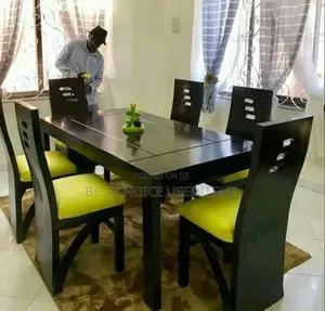 Dinging Table Viti Sita 6 Mbao Ngumu