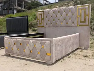 Bed Sofa Na Alcobond Mbao Ngumu Valvet