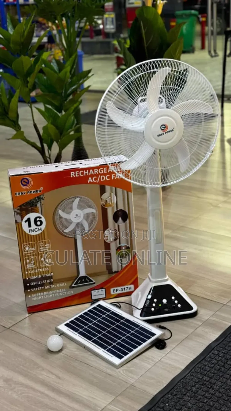 16" Rechargeable Fan