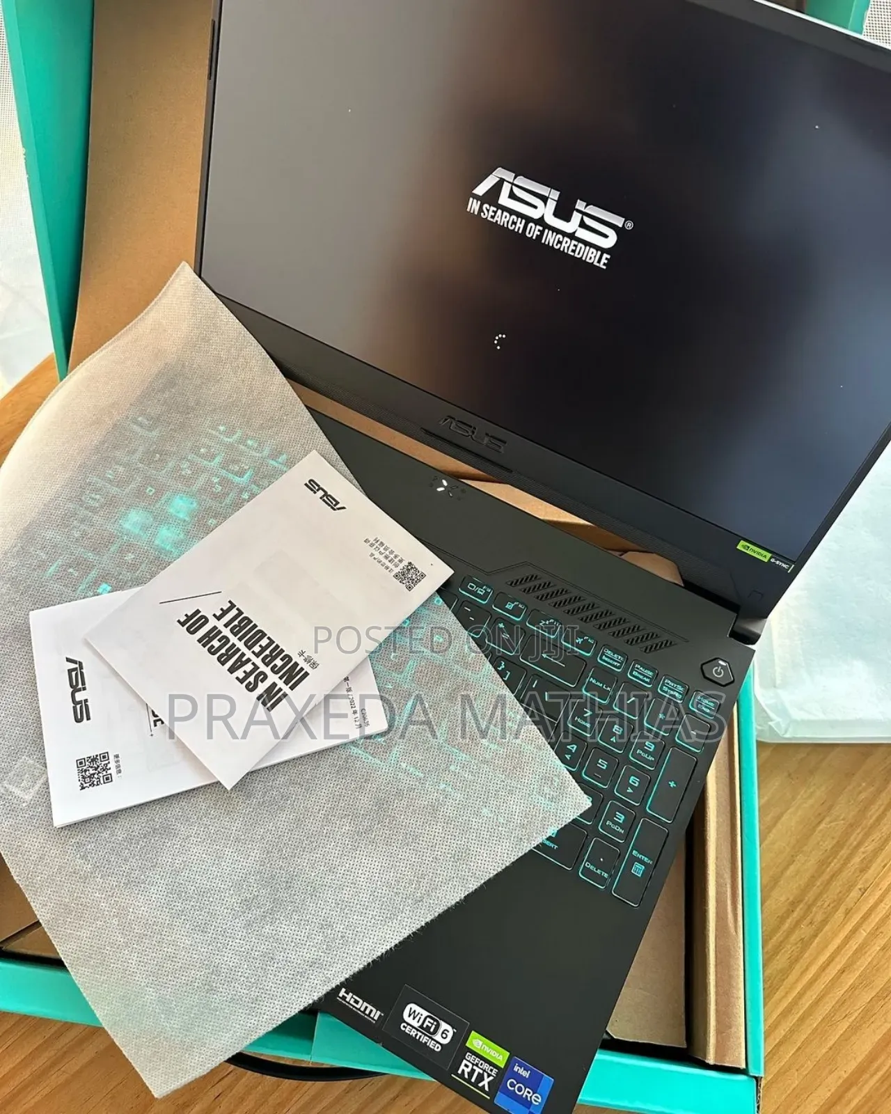 New Laptop Asus TUF Dash F15 16GB Intel Core I9 SSD 512GB