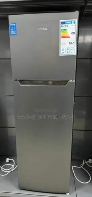 Ailyons Fridge Liter 172 Milango Miwili Color Silver