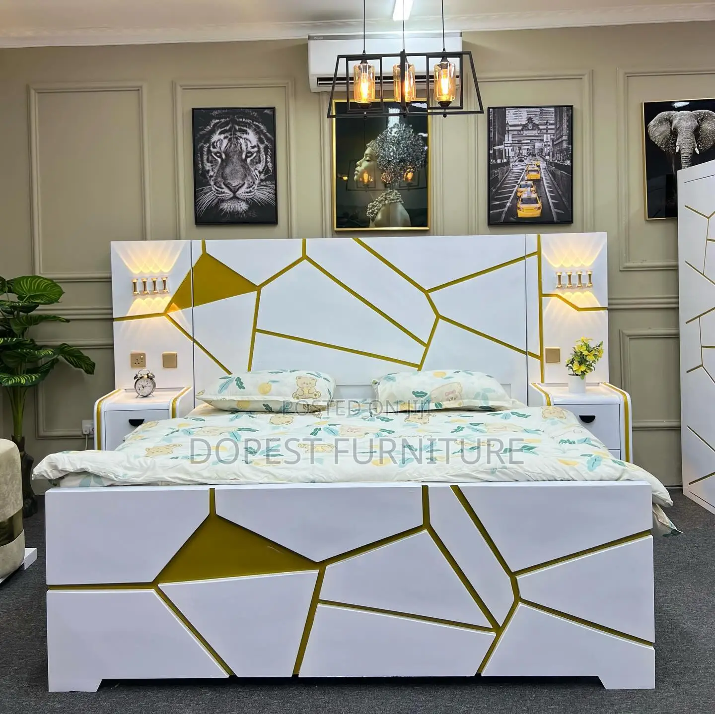 Golden Bedroom Set