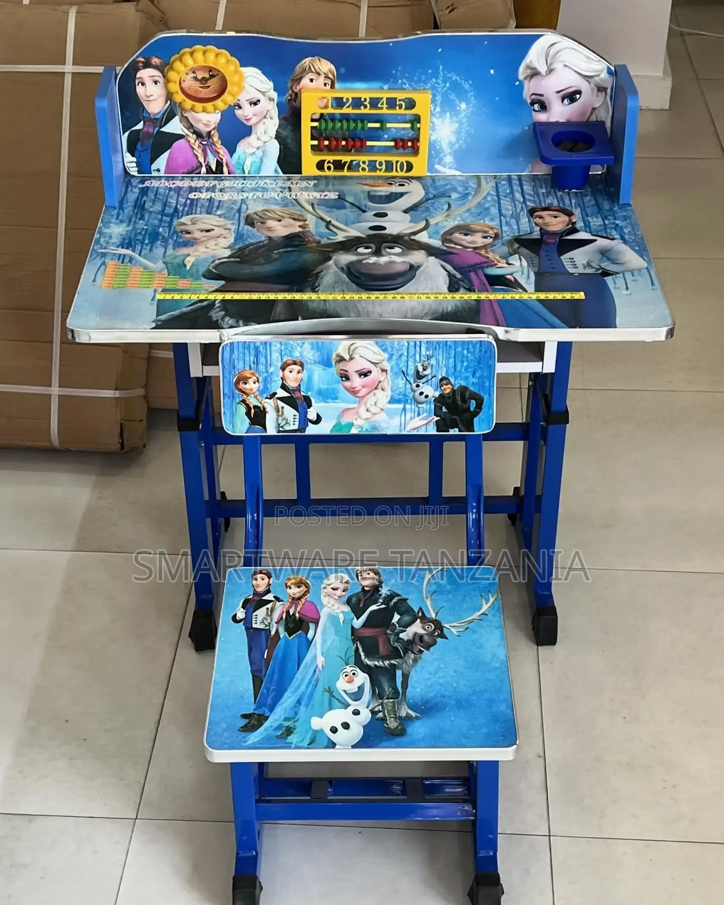Kids Study Table And Chair Set, Height Adjustable