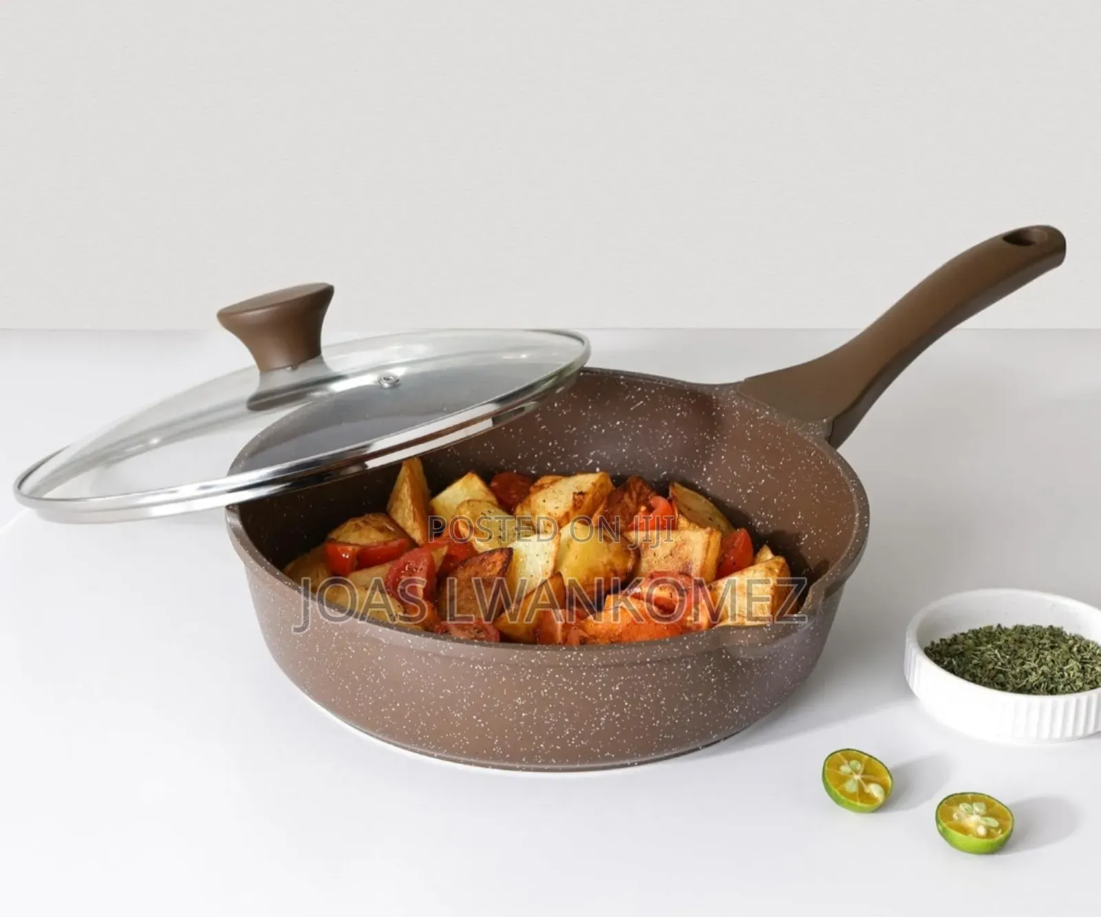 Flying Pan With Lid(Ceramic Non Stick).