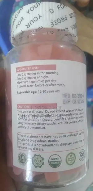 Glutathione Gumies, Shinning, Vitamin / Ant Aging,