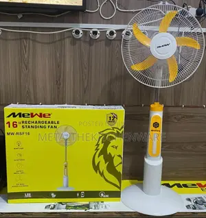 Mewe Rechargeable Standing Fan Size 16 Mw-Rsf16