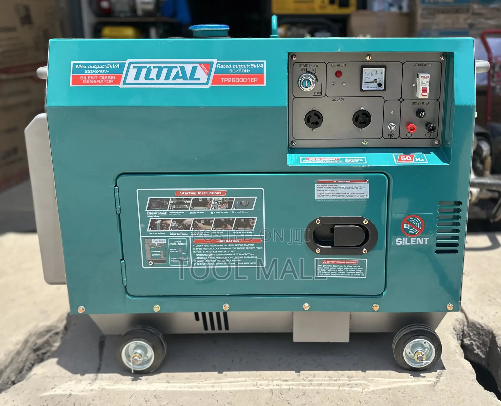 Total Diesel Generator 6kva Silent TP260001EP