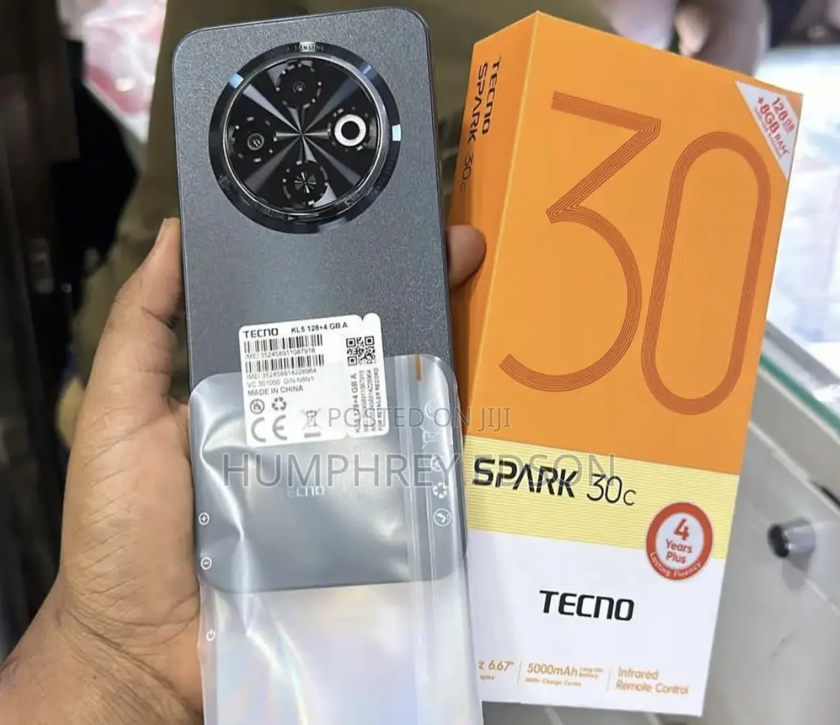 New Tecno Spark 30C 128 GB Black