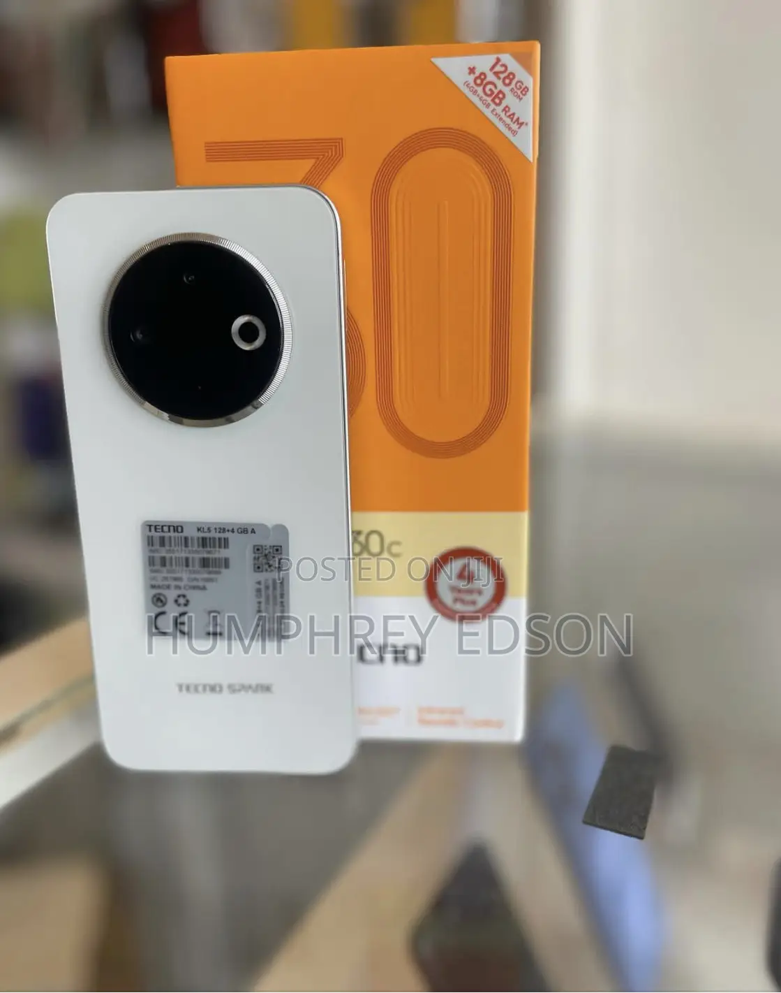 New Tecno Spark 30C 128 GB White