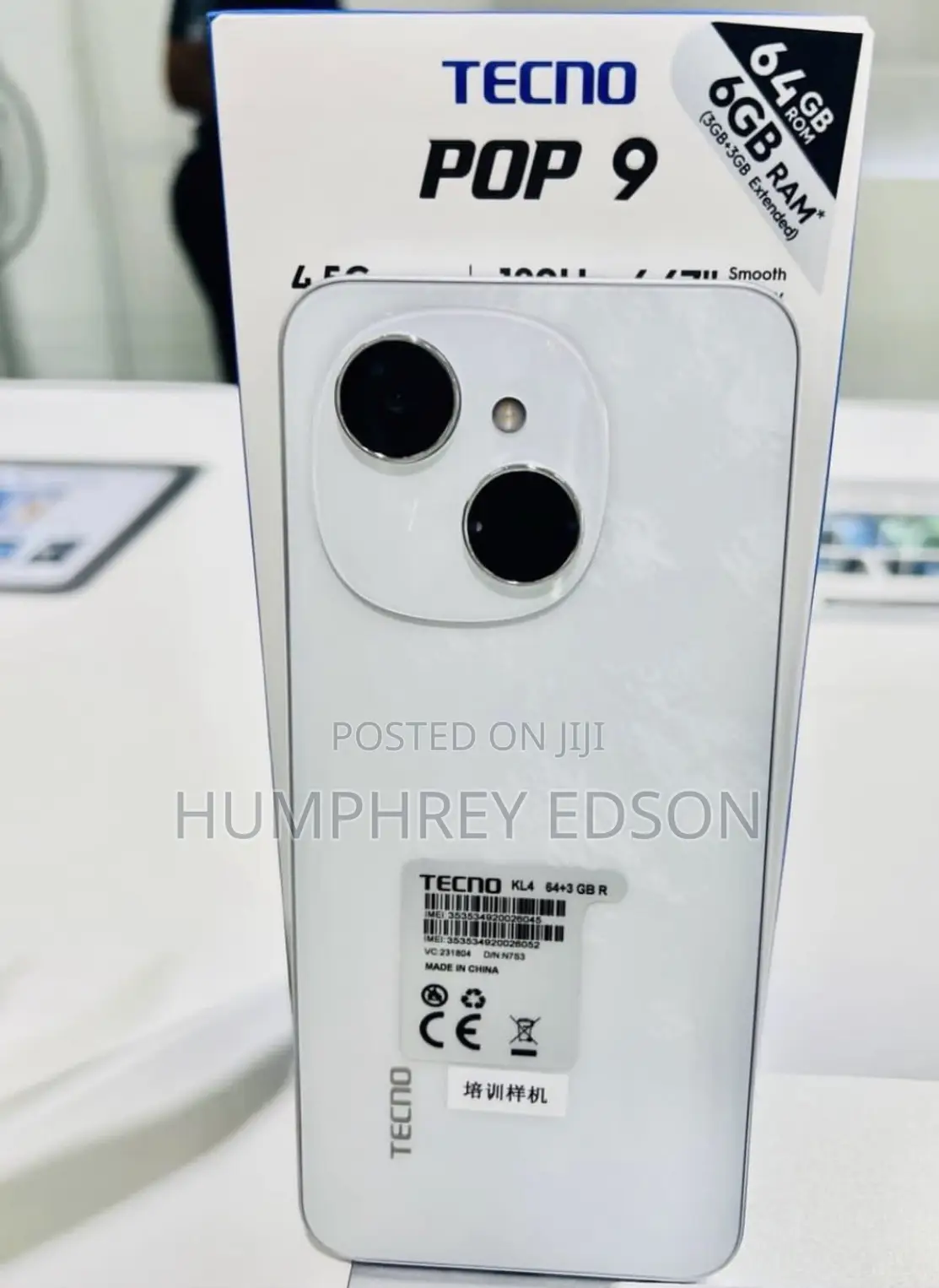 New Tecno Pop 9 64 GB White