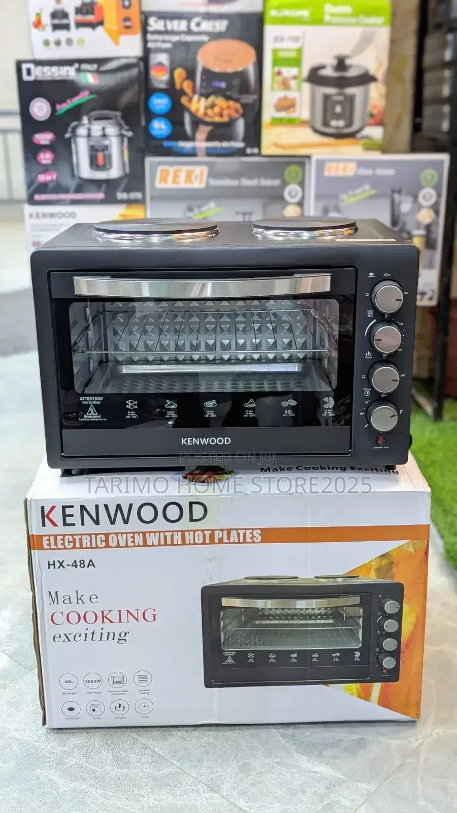 Kenwood Oven 48L With 2 Hot Plates