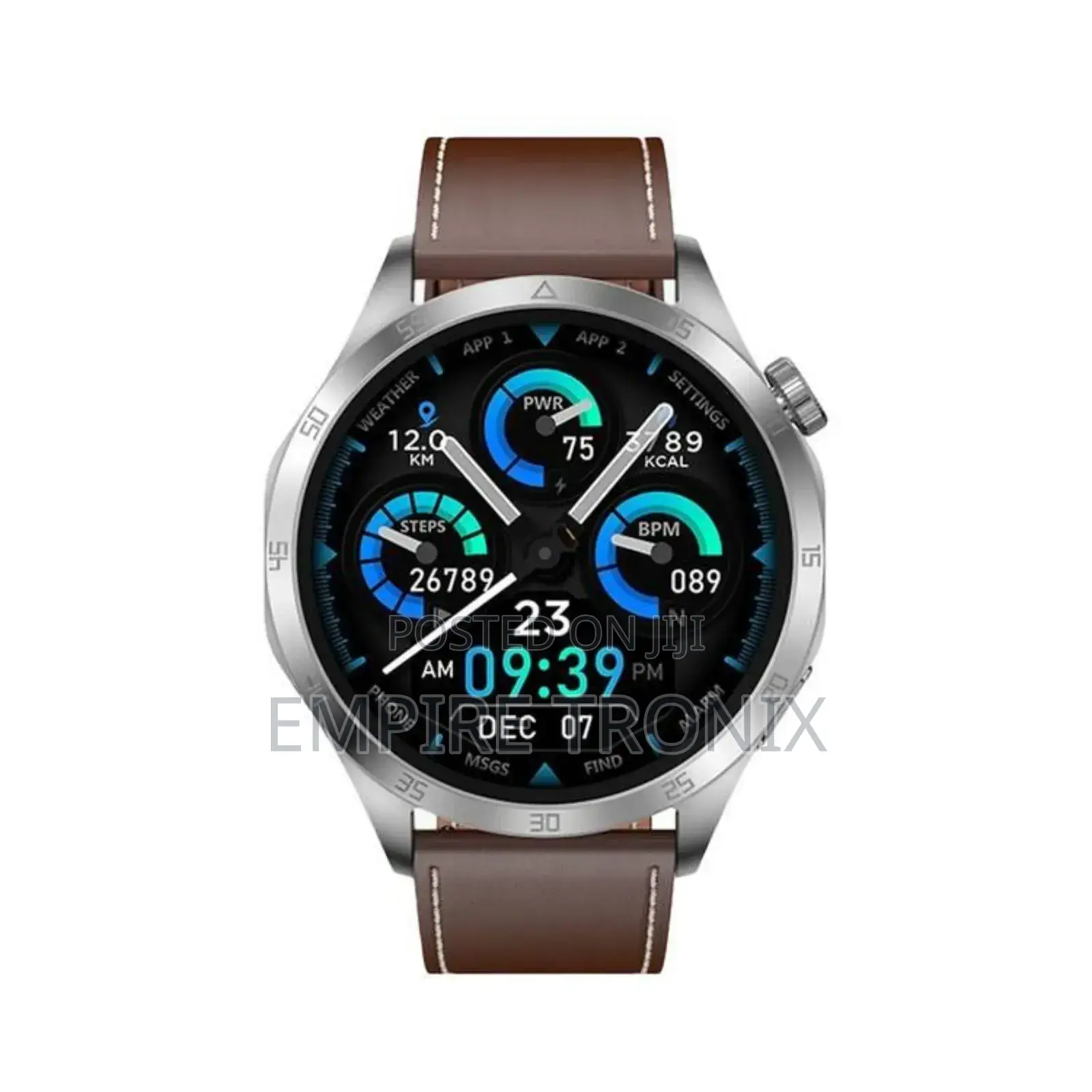 Green Lion Optima Smart Watch - Silver - 1.43"