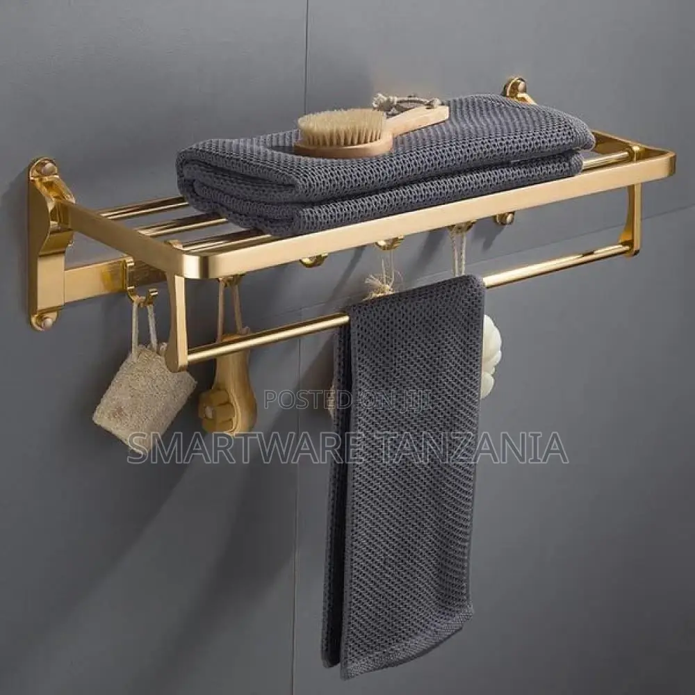 Wall-Mounted Aluminum Anti-Rust Bathroom Towel Rack