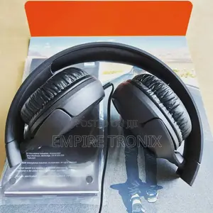 JBL TUNE 500 Wired on-Ear Headphones (Black)