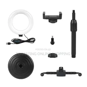 2 Phone Holder LED Ring Light