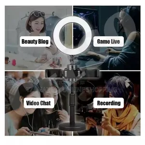 2 Phone Holder LED Ring Light