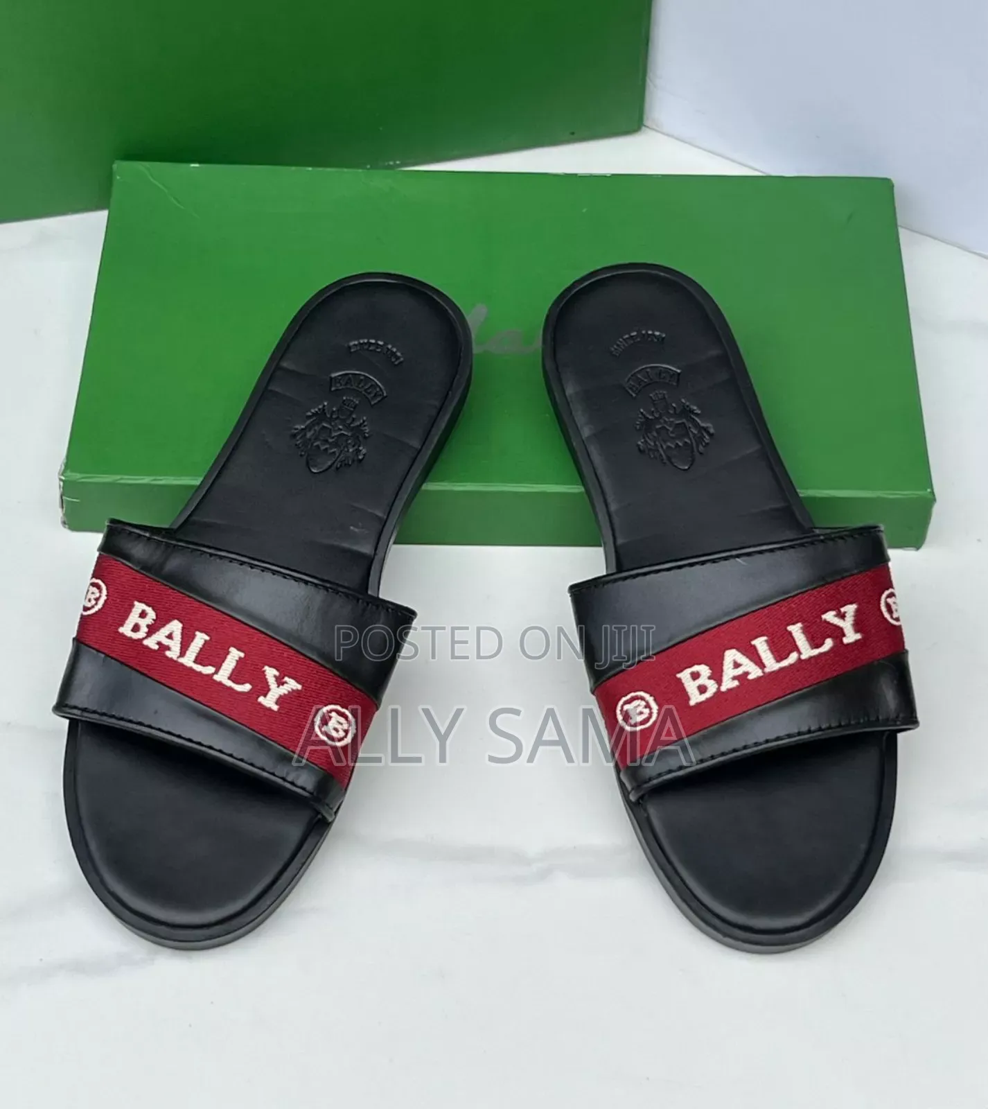Mens Sandals Brand Bally Material Leather
