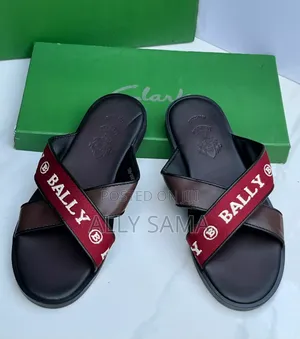 Mens Sandals Brand Bally Material Leather