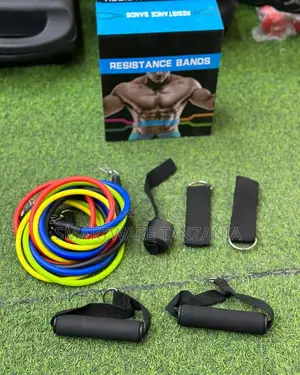 Resistance Band Kit For Yoga, Pilates, Abs, And Fitness