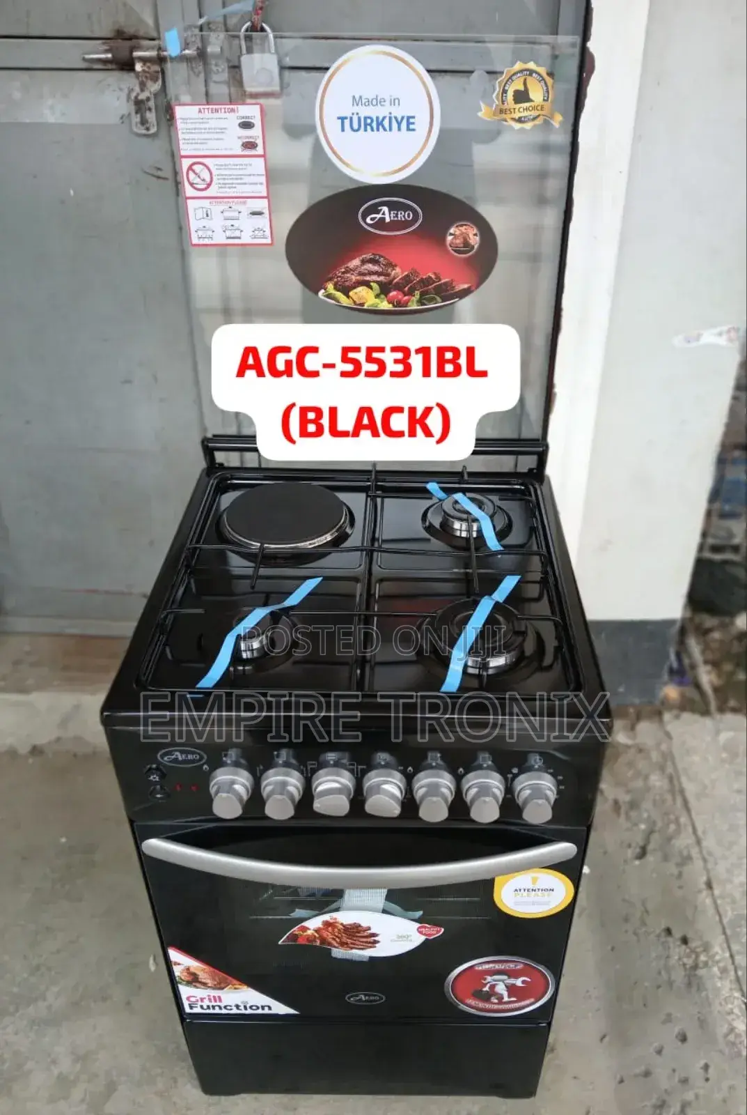 AERO Gas Cooker AGC-5531BL(BLACK)