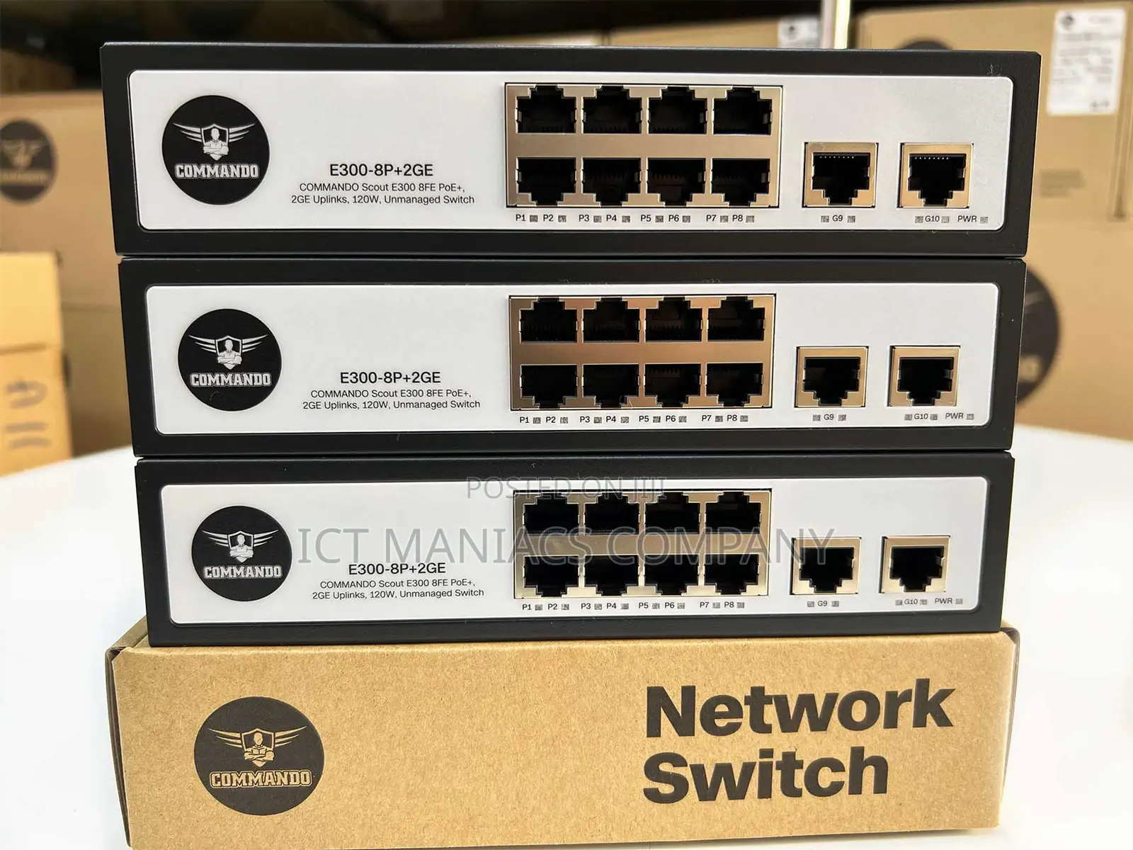 Commando Switches 8 Ports Poe