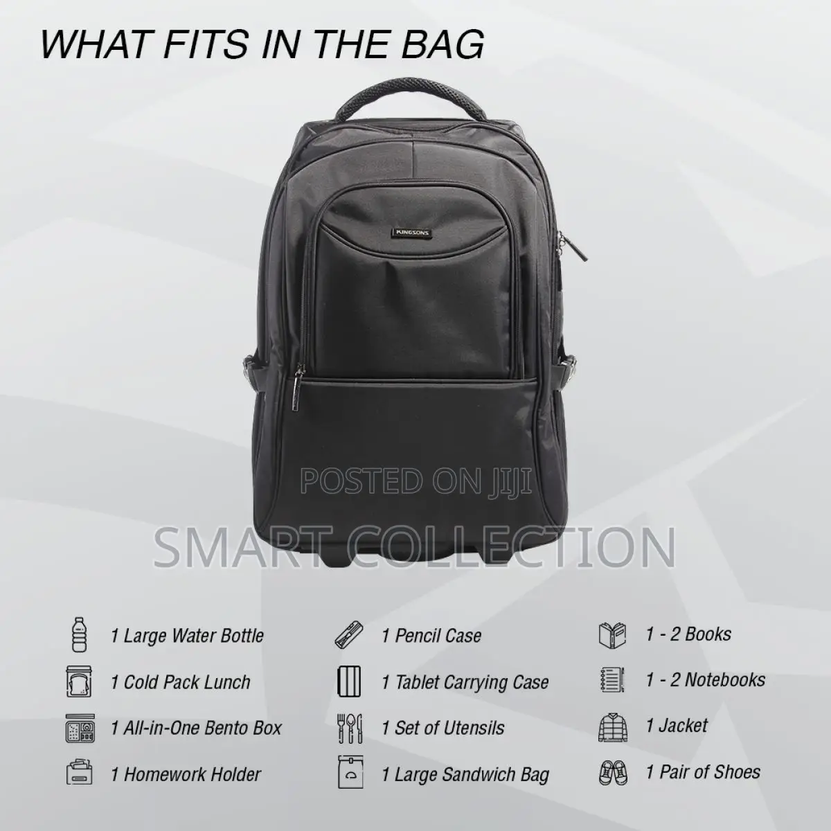 Kingsons Business Laptop Trolley Backpack - Prime Series