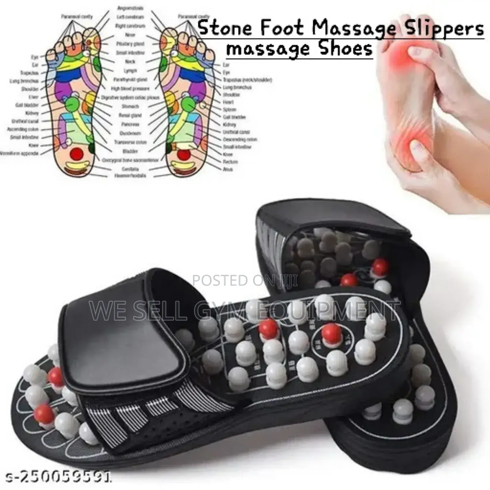 Stone Foot Massage Slippers
