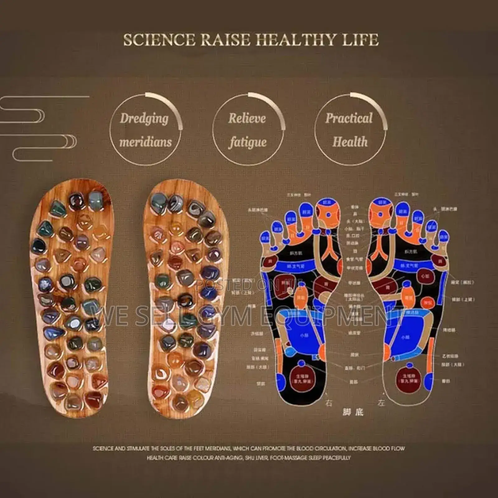 Stone Foot Massage Slippers