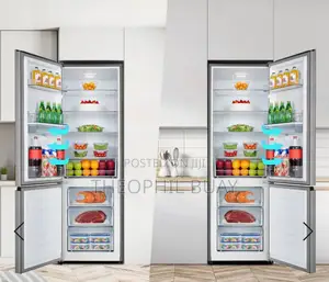 Hisense 350L White/Blue Double Door Fridge Dispenser H450BDB