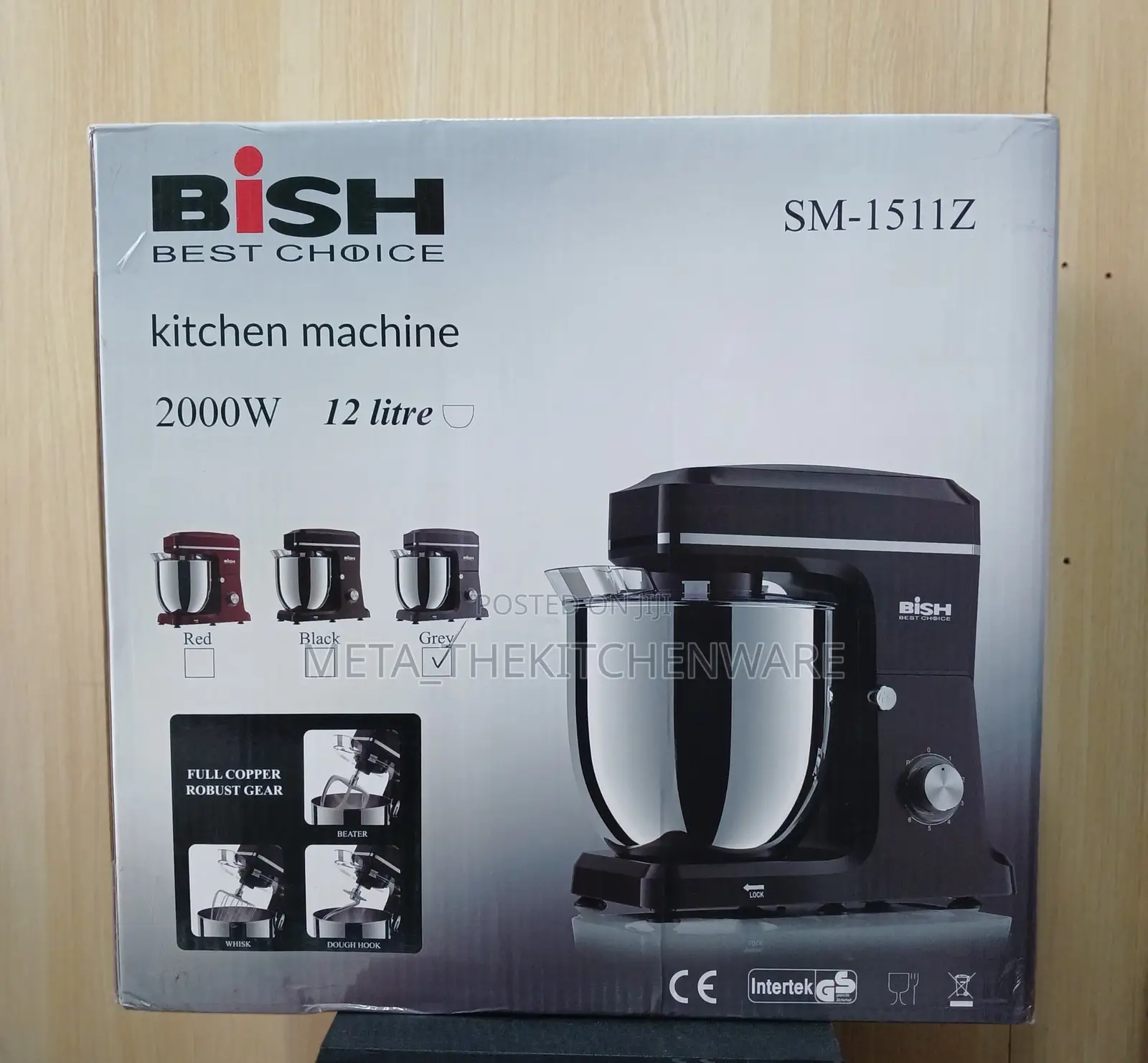 Bish Stand Mixer 12l Sm-1511z