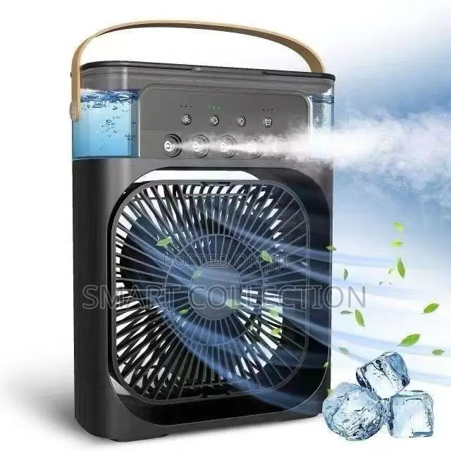 Table Fan With Evaporative Mist Air Cooler