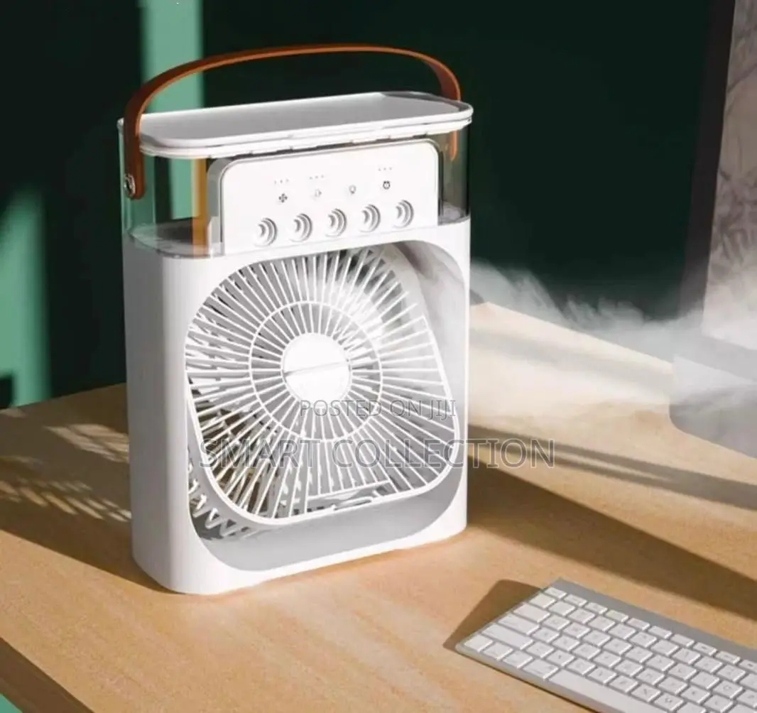 Table Fan With Evaporative Mist Air Cooler