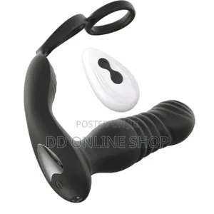 Double Ring Remote Control Telescopic Butt Anal Plug