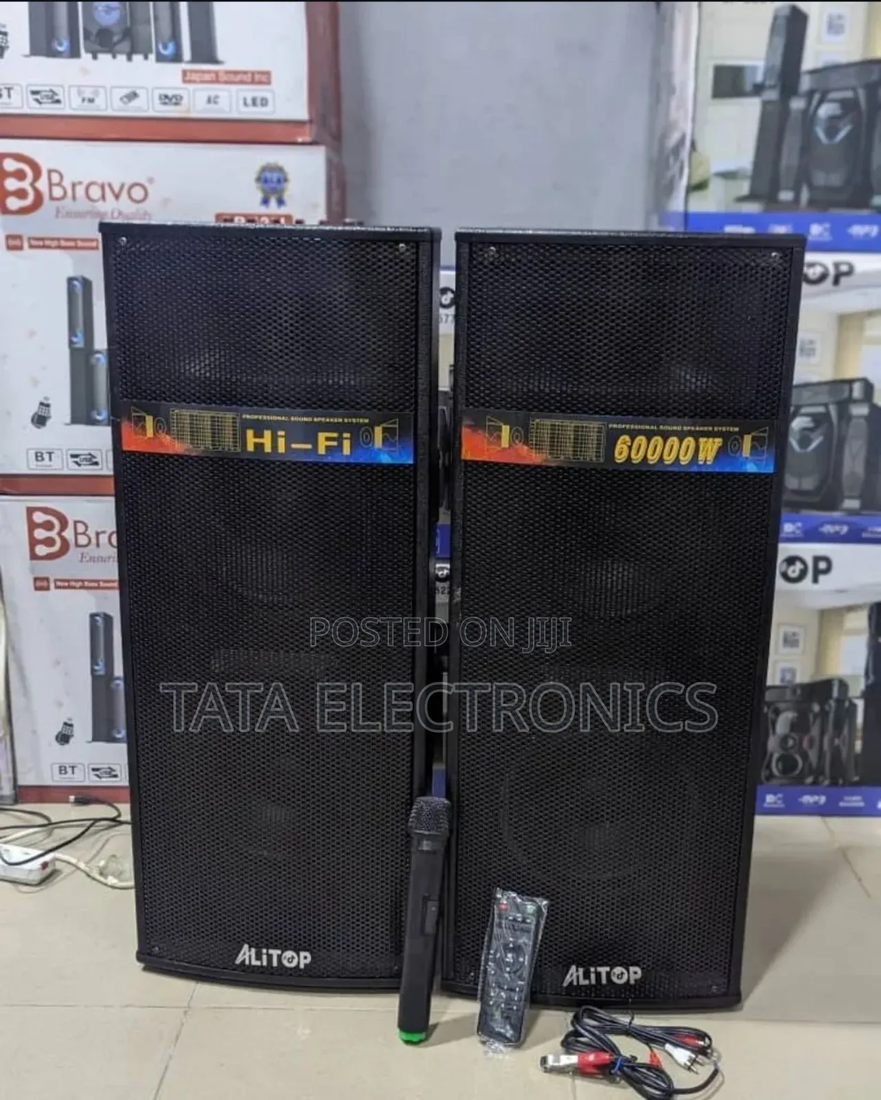 Alitop Speaker 60000 W || Wireless Mic || Hi-Fi