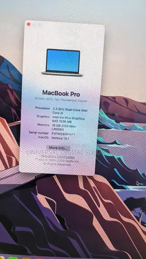 Laptop Apple MacBook Pro 2017 16GB Intel Core i5 SSD 128GB