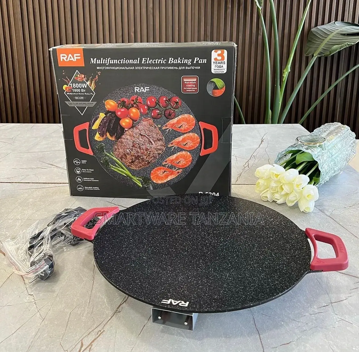 Smokeless Portable Electric BBQ Grill, Electric Griddle