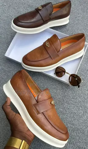 White Sole Leather Shoes