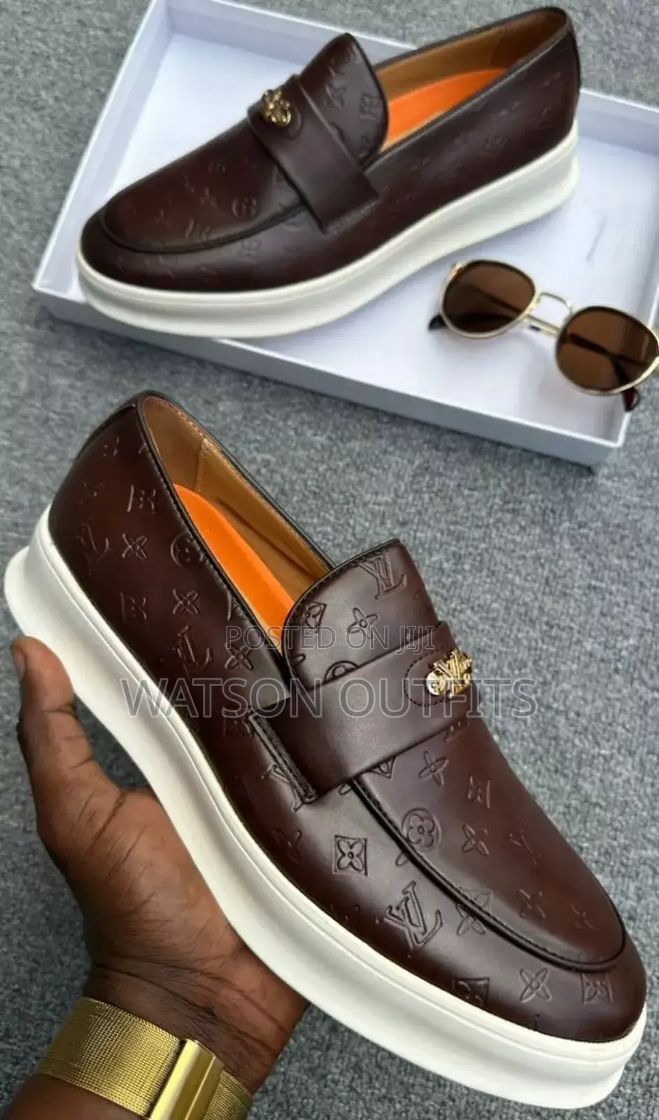 White Sole Leather Shoes