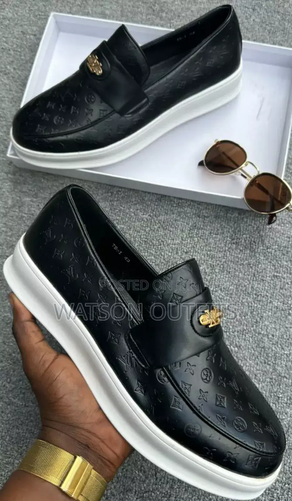 White Sole Leather Shoes