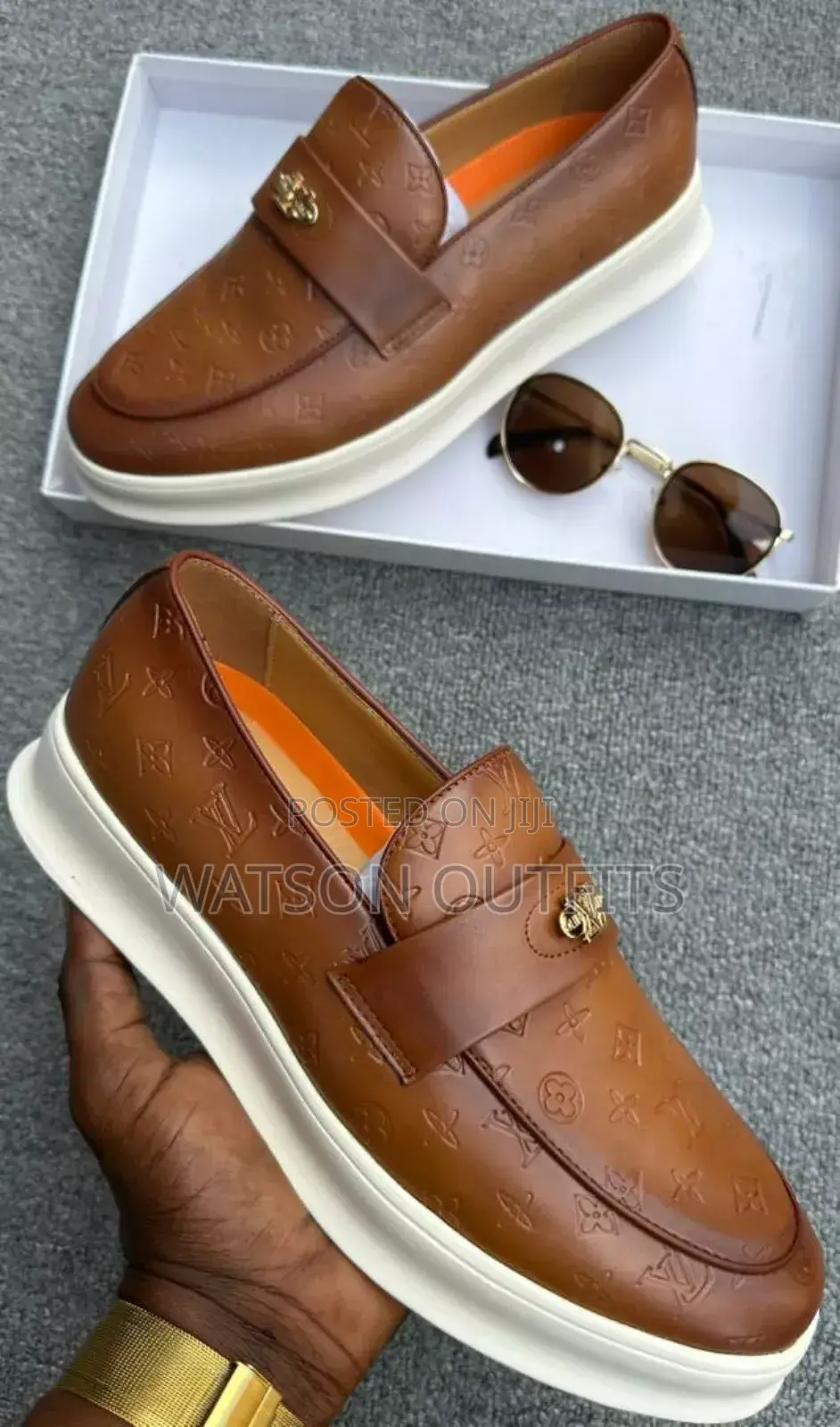 White Sole Leather Shoes