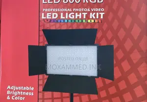 LED 800 RGB Professional Photo Video LED Light KIT Vivrobo