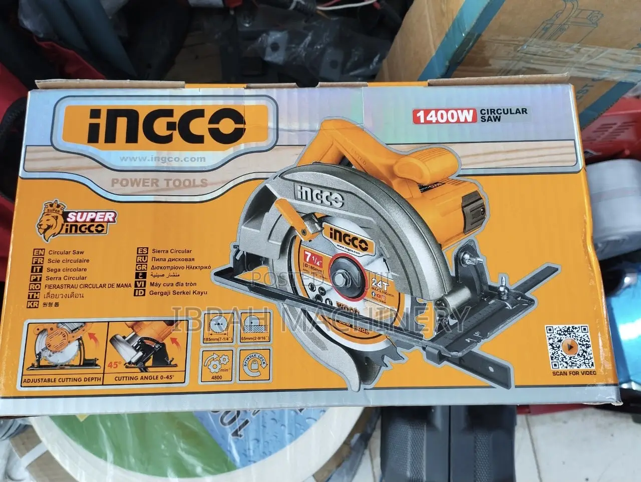 Ing'co Circular Saw 7"