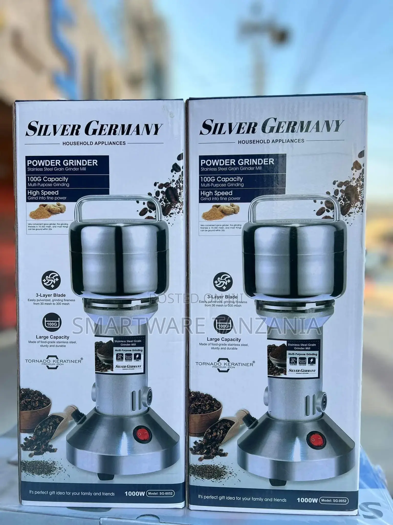100g Electric Grain Grinder Mill Cereal Spice Grinder Herb