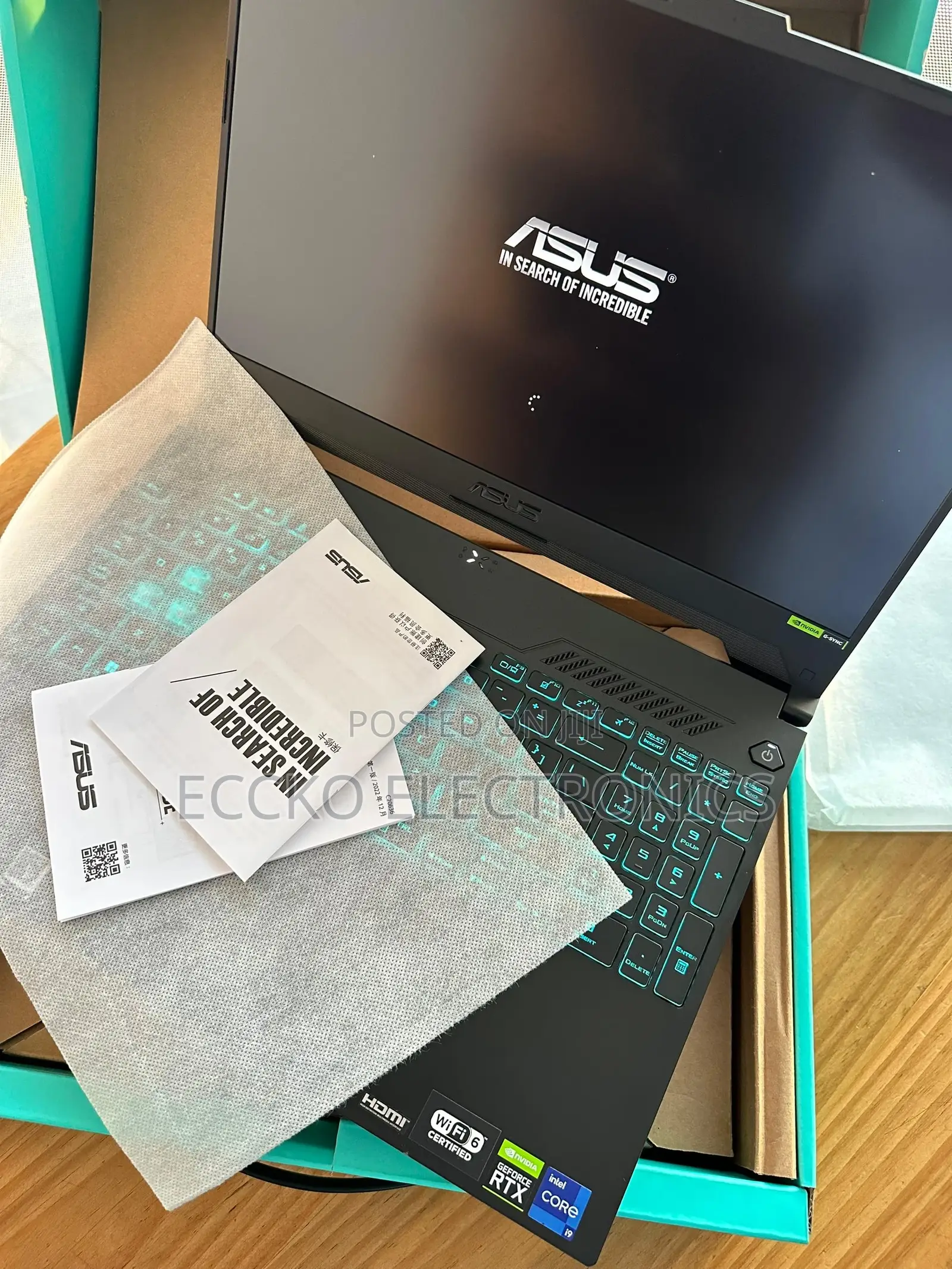 New Laptop Asus TUF Gaming A15 16GB Intel Core I7 SSD 512GB