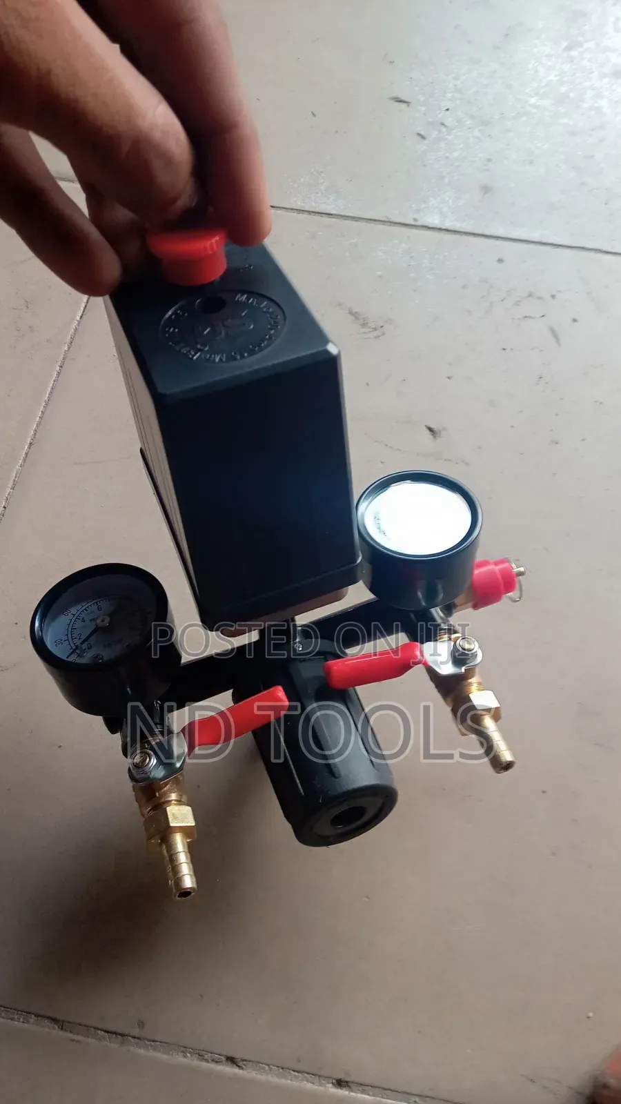 Air Compressor Pressure Switch Regulator With Gauges