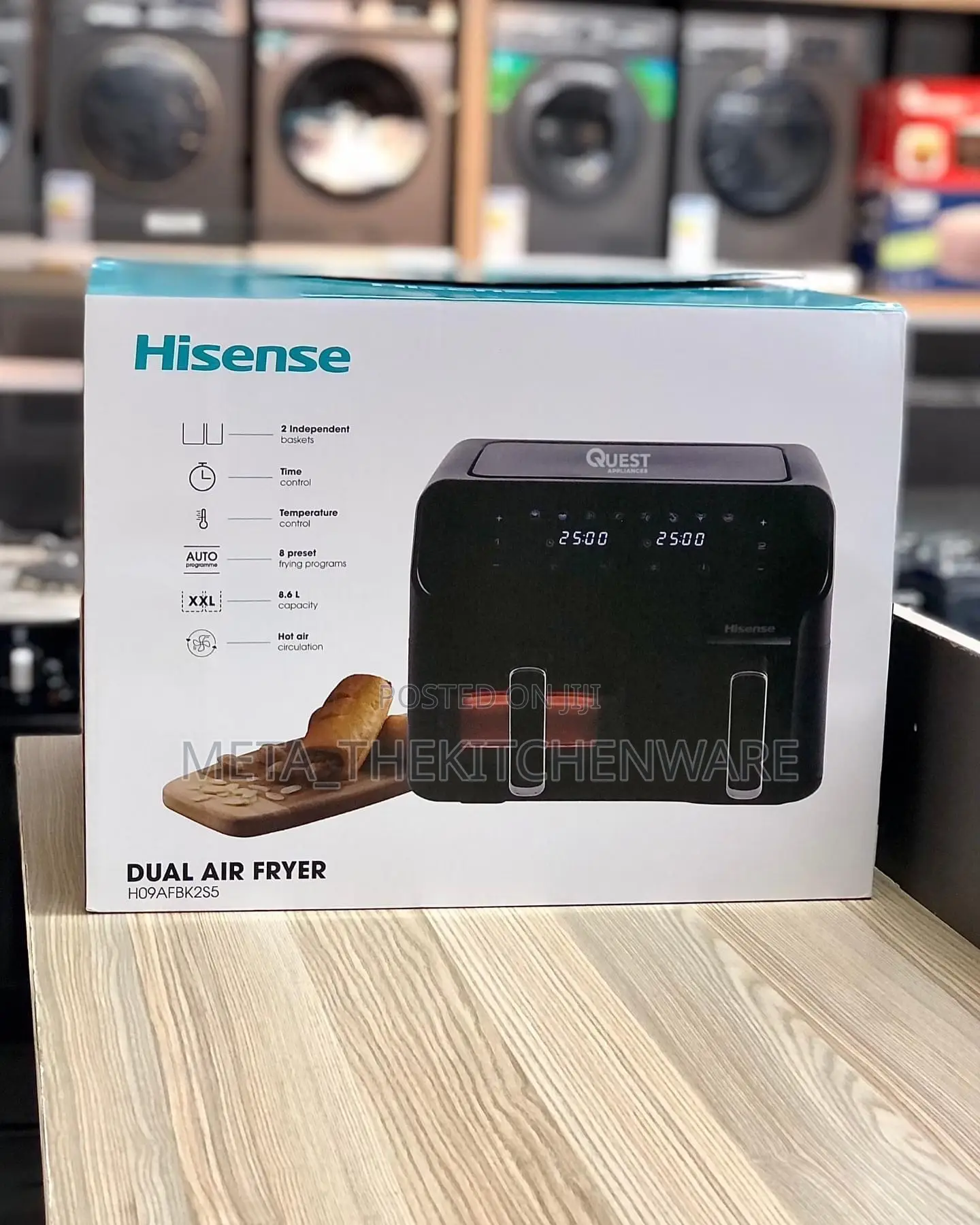 Hisense Dual Air Fryer 8.6L