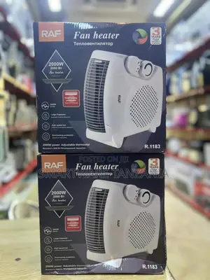 Upright And Flatbed Fan Heater With 2 Heat Settings